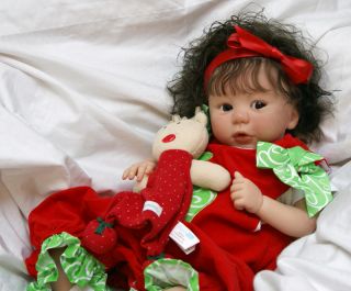 Reborn Laura Tuzio Ross Kylin Precious Little Girl Ready for Christmas