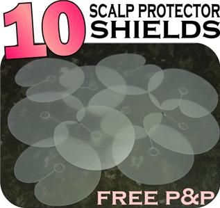 10 Hair Extension Scalp Protector Glue Gun Shields Discs Thermal