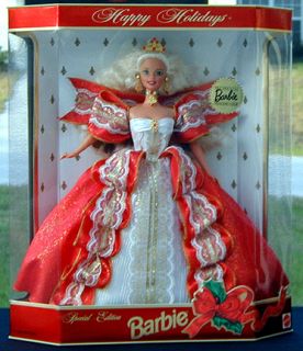 1997 Blonde Happy Holiday Barbie RARE Limited Club Edition New in Mint