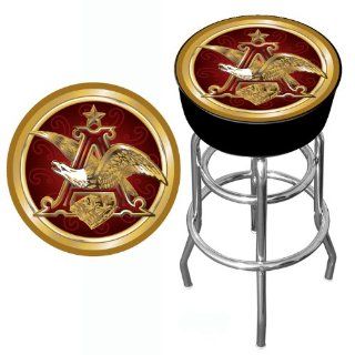 Budweiser A & Eagle Padded Bar Stool   Game Room Products