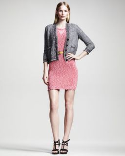 Fendi Knit Cardigan & Metallic Cotton Knit Dress   Neiman Marcus