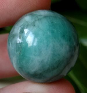 Green Emerald 22 mm Gemstone Crystal Sphere Crystal Ball 80 Carats