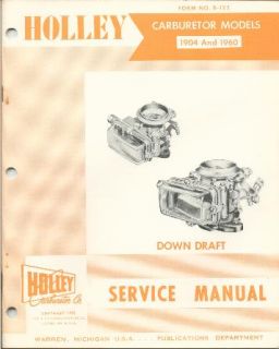 IH Scout Holley Carburetor Shop Manual 61 62 63 64 65