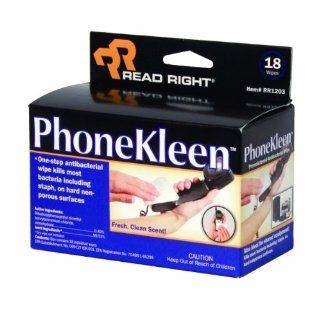 Advantus Read Right PhoneKleen Cleaning Wipes, 18 Wipes
