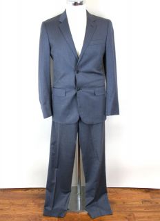 Helmut Lang Suit Blue Pinstripe Mens SZ48 at Socialite Auctions 9 160