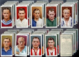 Tobacco Card Set WD HO Wills Association Footballers Football Players