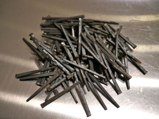lb Vintage Antique Wrought IRON Square Blacksmith Forged Nails 2 25