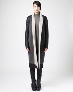 Cinzia Rocca Colorblock Wool Coat   Neiman Marcus