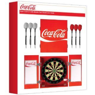 BSS   Coca Cola Dart Cabinet with Bristol Dartboard