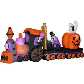 Animated 16 Ft Inflatable Airblown, Halloween Train: Patio