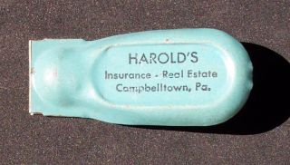 Old Cricket Clicker Harolds Insurance Campbelltown PA