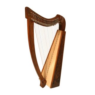 The Heather Harp has 22 DuPont hard nylon strings that range from C3