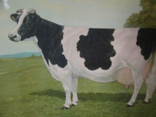 Holstein Friesian cow advertisement 1923 Edwin Megargee artist