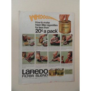 Laredo Tobacco,1971 print ad (roll your own.) Orinigal