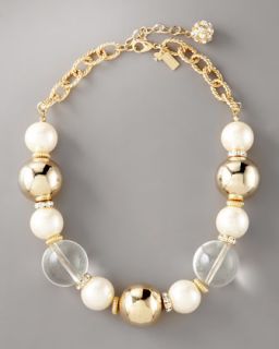 kate spade new york short simulated pearl necklace   