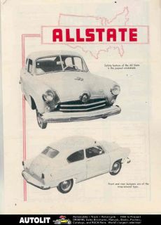 1952  Allstate Kaiser Frazer Henry J Magazine Article