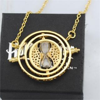 Time Turner Necklace Harry Potter Hermione Granger 18K Yellow GP New