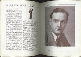 Maurice Evans as Henry IV PT 1 Souvenir Program 1930s
