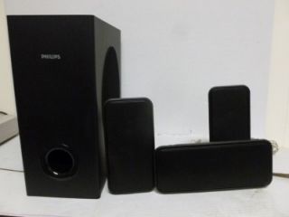 Philips HTS3566D Home Theater System Speakers and iPod Dock Only