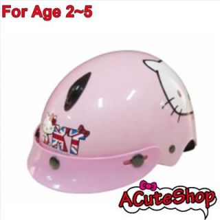 Hello Kitty Motor Bike Helmet Harley For 2~5 Old Kid Union Jack
