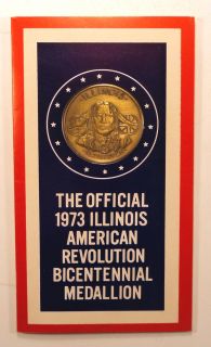 The Official 1973 IL American Revolution Bicentennial Medallion
