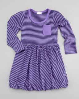 Splendid Littles Naples Striped Bubble Dress, Light Purple   Neiman
