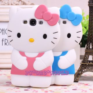 3D Hello Kitty Cell Phone Case Cover Skin for Samsung i9300 Galaxy S3