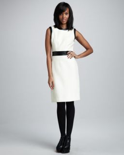  Chain Trim Cashmere Dress   