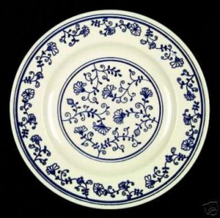 Homer Laughlin Sturbridge Blue Floral Dinner Plate