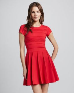 Parker Tara A Line Ponte Dress, Red   