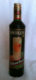 RARE Holland House Tom Collins Mix Vintage Bottle from 70s New