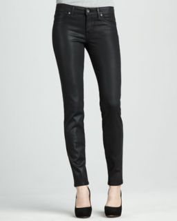T59SK Rich and Skinny Tar Coated Faux Leather Leggings