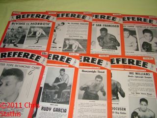 LOT OF 39 1940s 1950s Referee and Redhead Boxing & Wrestling