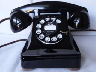 ART DECO TELEPHONE WESTERN ELECTRIC 302 VINTAGE PHONE ANTIQUE   1941