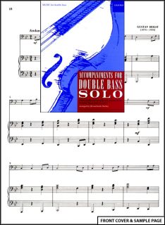 Double Bass Solo Piano Accompanimnet Sheet Music Book