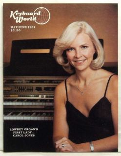 Keyboard World Magazine Carol Jones Henry Mancini May June 1981 Very
