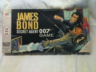  Bond Secret Agent Board Game w Sean Connery Honor Blackman
