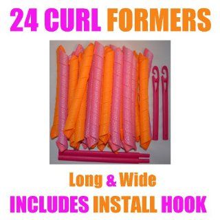 CURL FORMERS 24 EXTRA LONG AND WIDE MAGIC SPIRAL HAIR