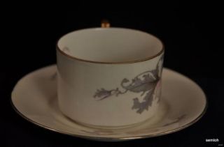 Epiag Pastelle Cup and Saucer Set Smooth Rim Cream Czechoslovakia