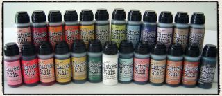 Tim Holtz Distress Stains 40 Bottles Every Metallic Color Too Watch