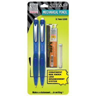Zebra Z Tap Mechanical Pencil 0.7mm, 2 Pack Starter Kit