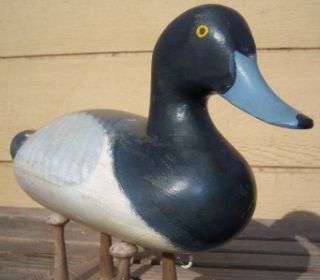  Madison Mitchell Drake Bluebill Wood Duck Decoy; Havre de Grace, MD