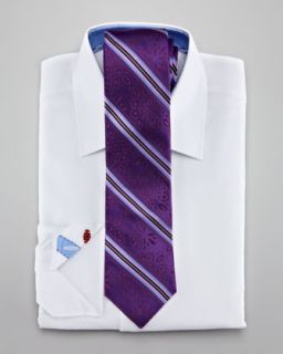 clark textured dress shirt floral stripe silk tie $ 98 148