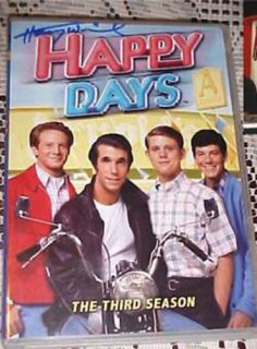 Henry Winkler Happy Days Season 3 DVD Signed COA Proof 
