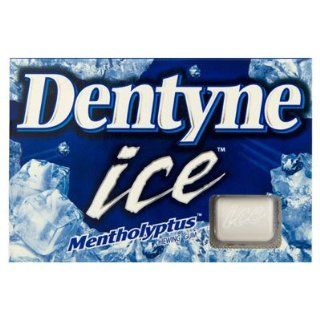 Dentyne Gum Ice Mentholyptus Chewing Gum 12.6g. (Pack of