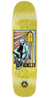 Black Label Matt Hensley STAINED GLASS Skateboard Deck YELLOW