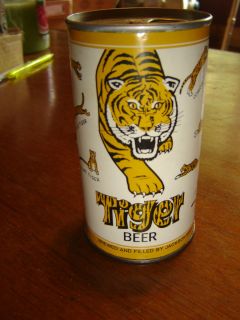 Tiger Beer Air Sealed New Orleans, Louisiana Empty Straight Steel Beer