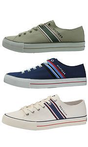 Tommy Hilfiger Herman Natural Navy Blue White Casual Fashion Sneakers