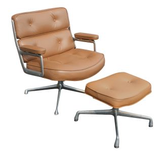 Herman Miller Time Life Lounge Leather Chair & Ottoman