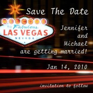 Save The Date Destination Las Vegas Wedding Refrigerator